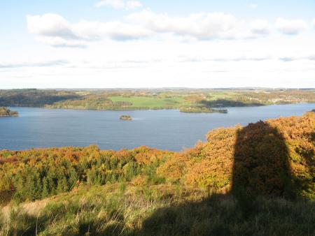 Ausblick auf Wasser und Land in Dänemark